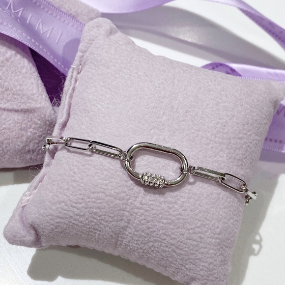 Miss Mimi by Yeal BOLT PAPER CLIP LINK BRACELET - Picture 2 of 2